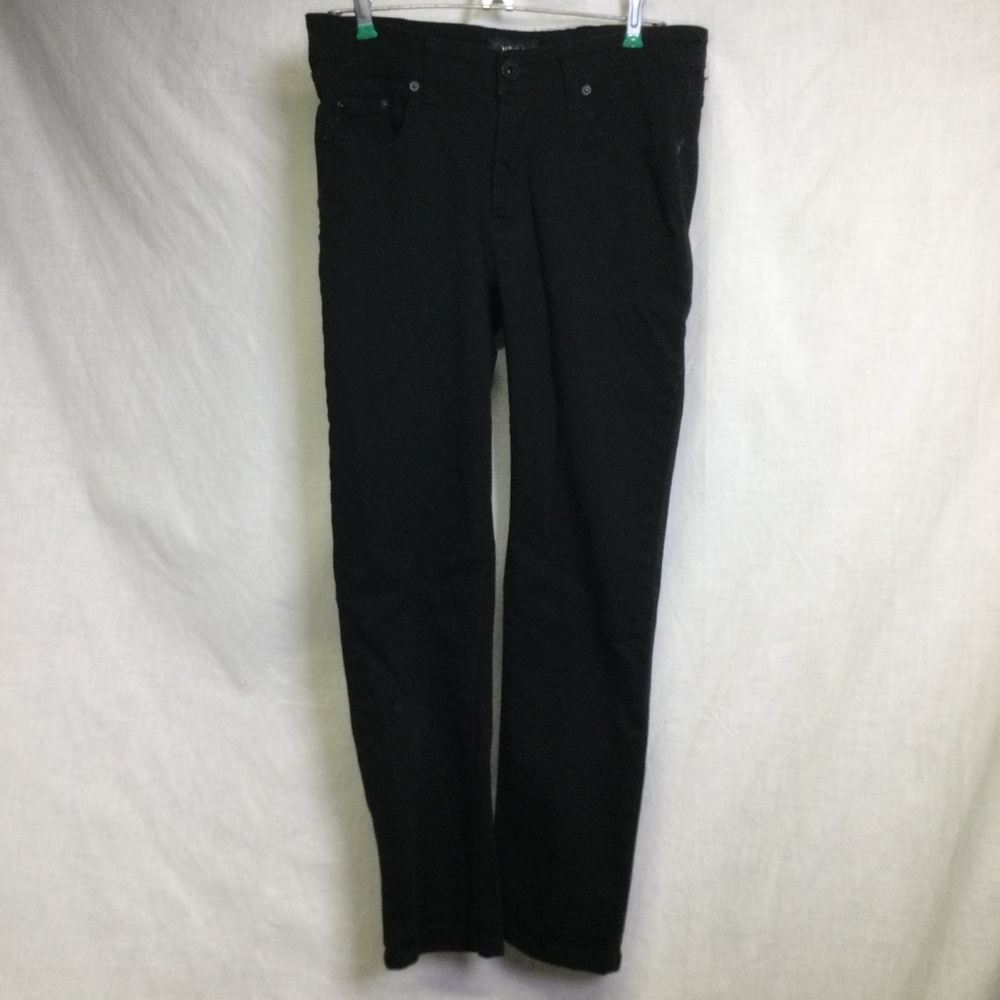 Kayden K  Mens Black Jeans Slim Straight 30/30